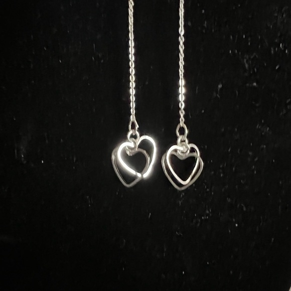 Lauren Conrad Earrings, Interchangeable Ear Jacket, Silver-tone, Pink & Clear - Picture 2 of 3